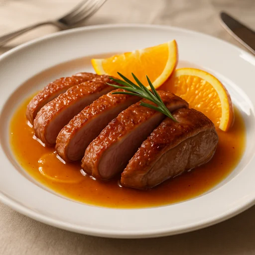 Утиные грудки с апельсиновым соусом