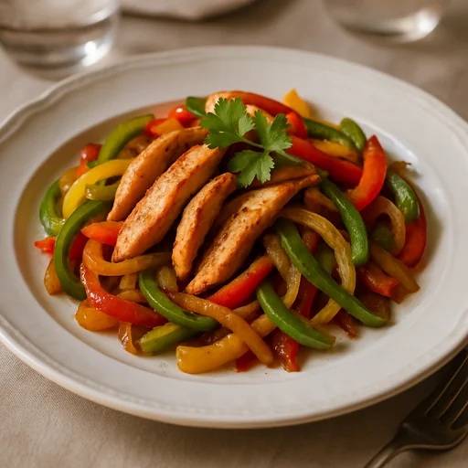 Куриное фахитас с овощами