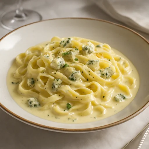 Паста с соусом из четырех сыров