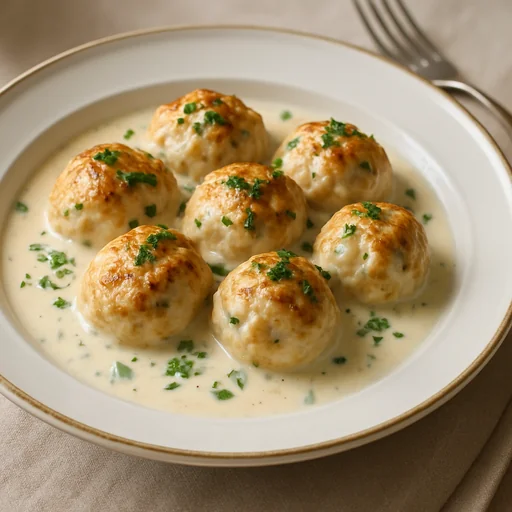 Куриные тефтели в сливочном соусе