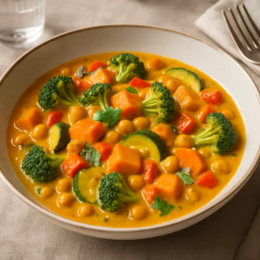 Овощное кари с кокосовым молоком