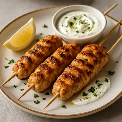 Куриные кебабы с йогуртовым соусом